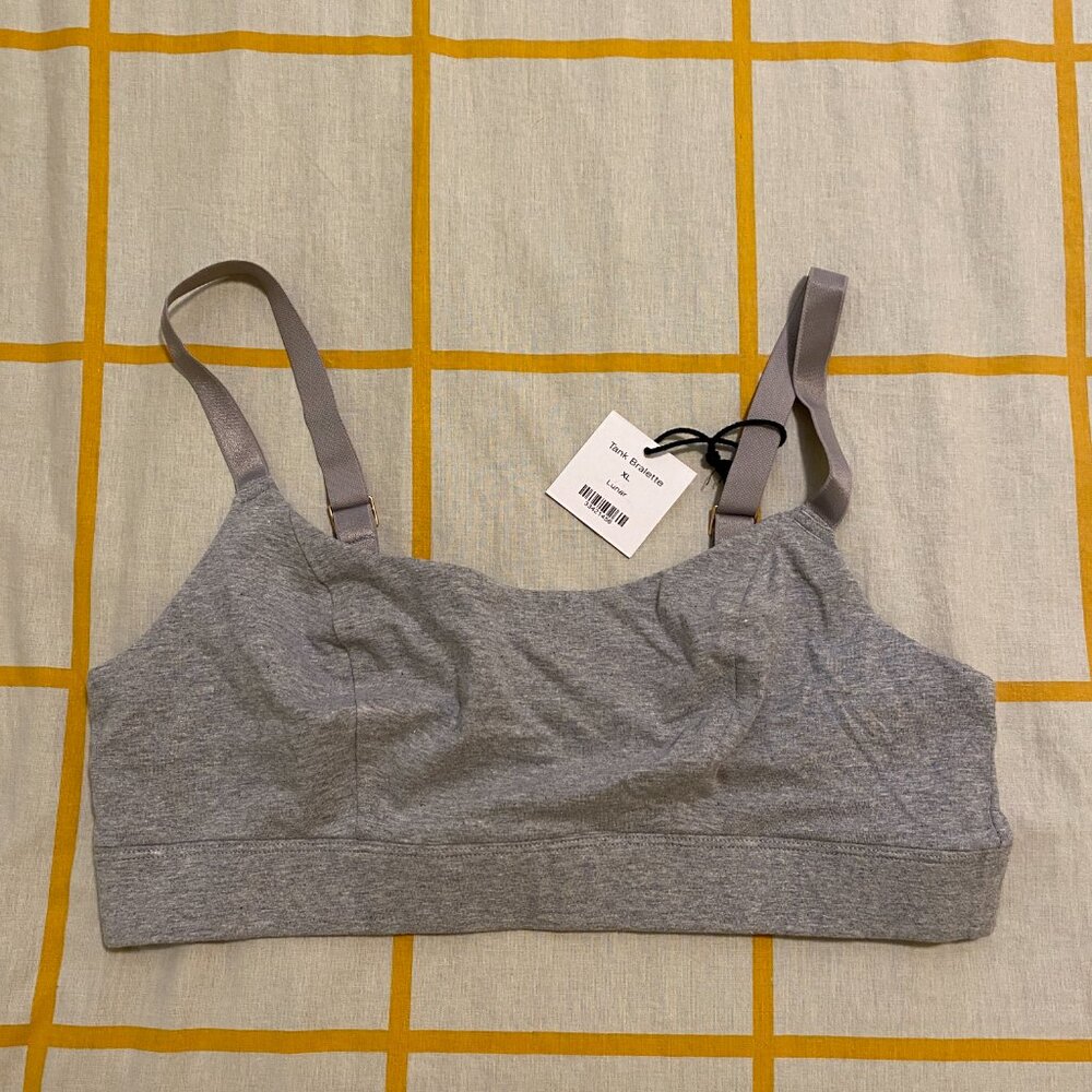 NWT Subset organic cotton Tank Bralette in Lunar - XL